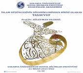 Konferans-İslam Düşüncesinin Dinamiklerinden Biri Olarak Tasavvuf-Prof. Dr. Süleyman ULUDAĞ